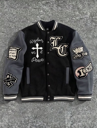 Men varsity jacket - varsity, patch