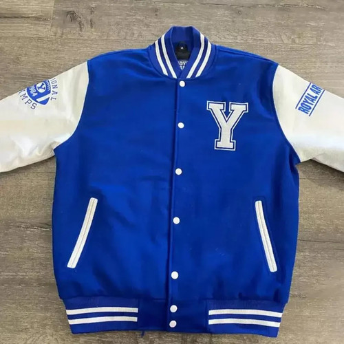 Men wool leather - &, varsity