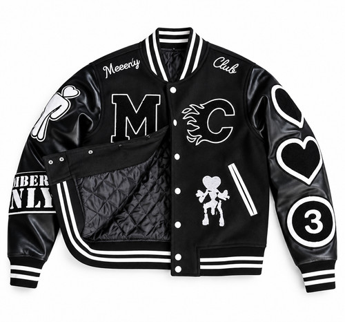 Men black varsity jacket - men’s,